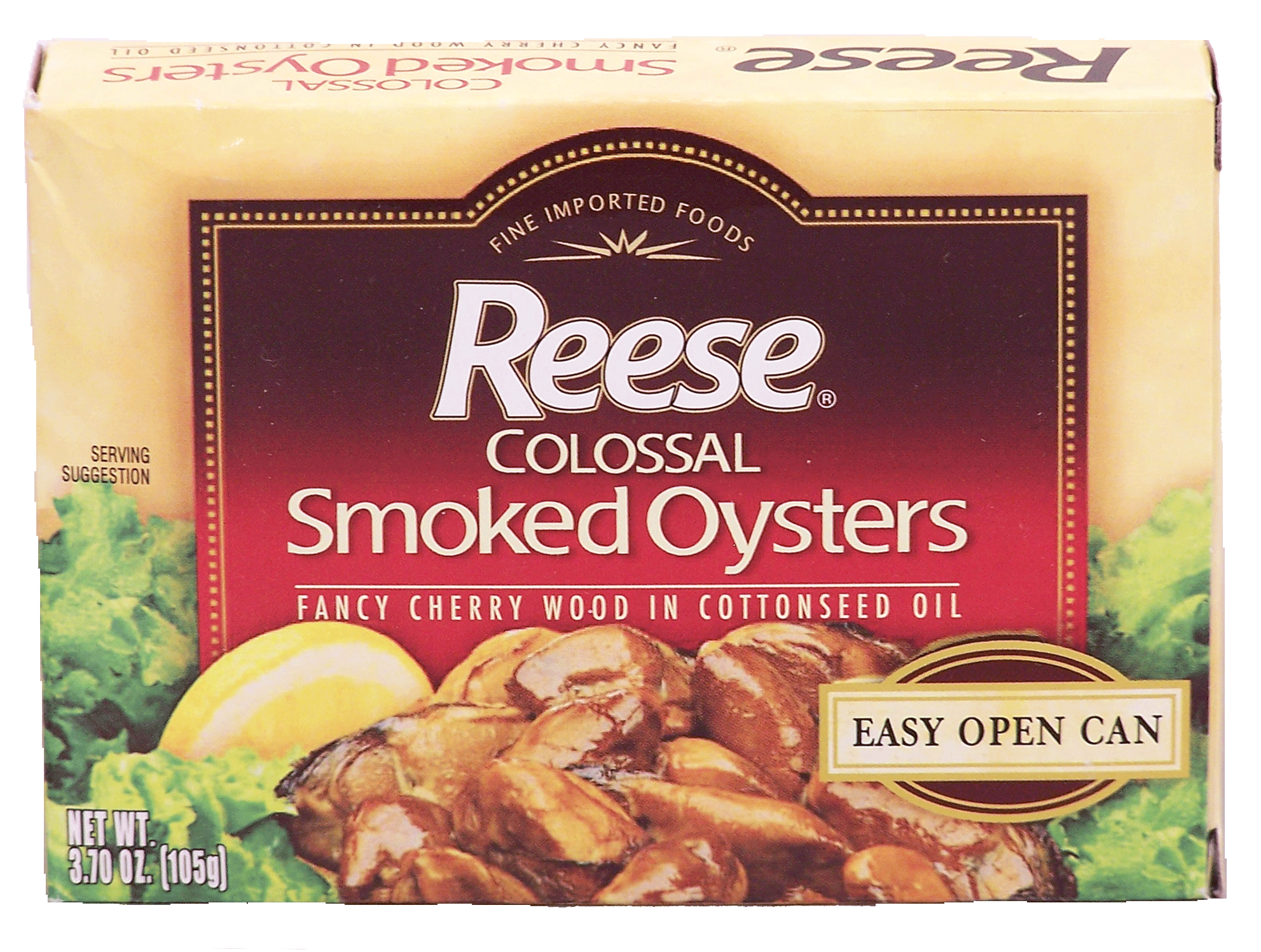 Reese  colossal oysters smoked fancy cherry wood in cottonseed oil Full-Size Picture